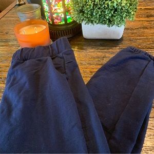 Figs Navy Blue Pants Drawstring M Medium Medical Scrubs Career Dental Vet Jogger